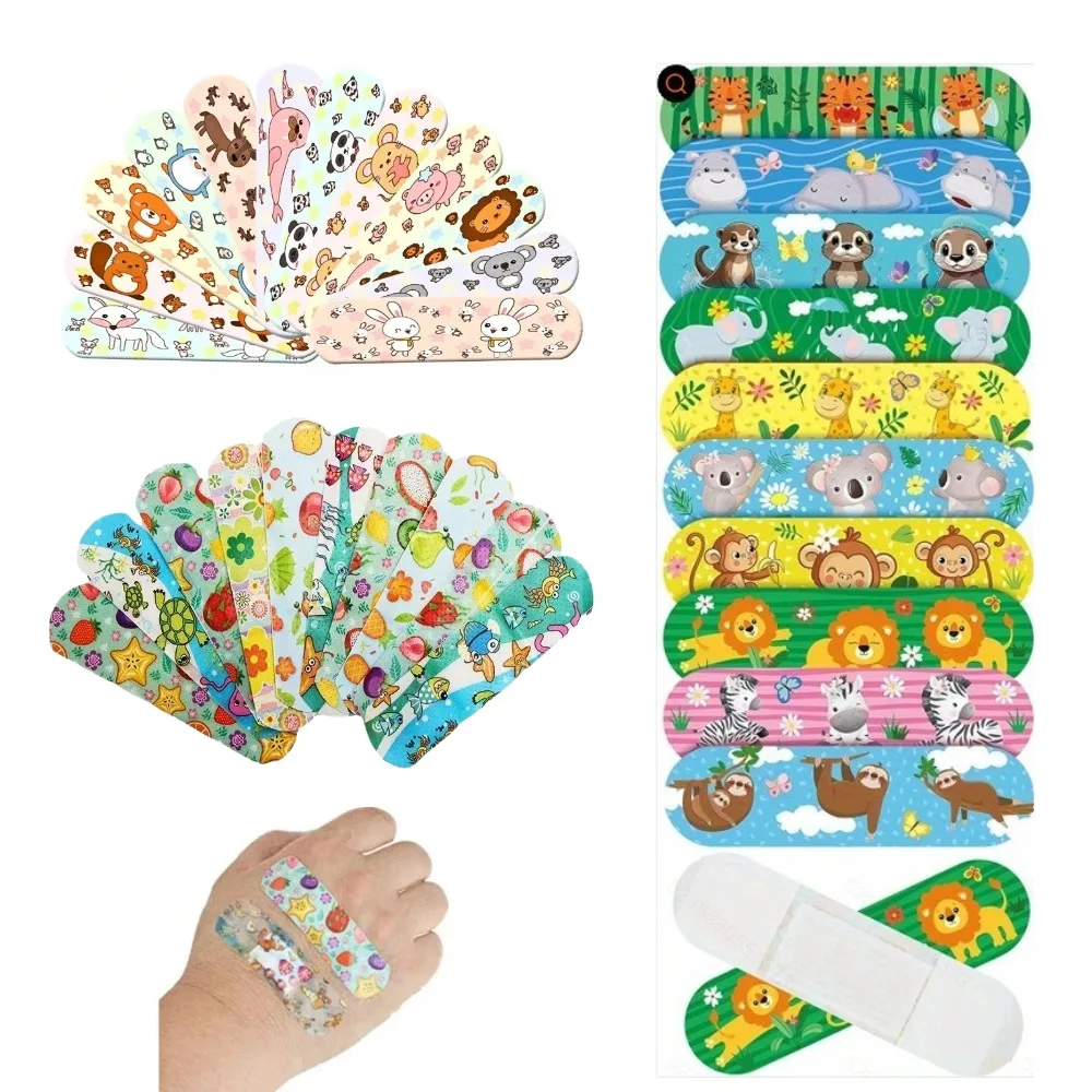 حار 30/50/100 قطعة الكرتون الحيوان نمط مقاوم للماء التوازن الاطفال الفرقة المعونة ملصقات ضمادة لاصقة اللدائن للأطفال