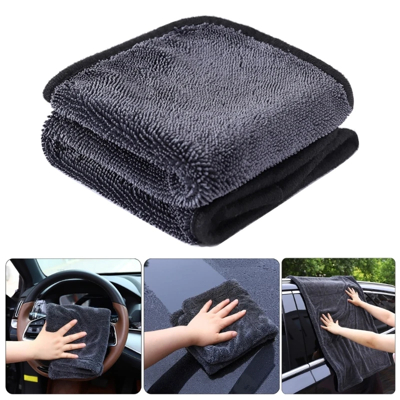 Microfiber Car-Drying Towel, Superior Absorbency for Drying Car Truck and SUV,Double Side Vehicle Drying Towel