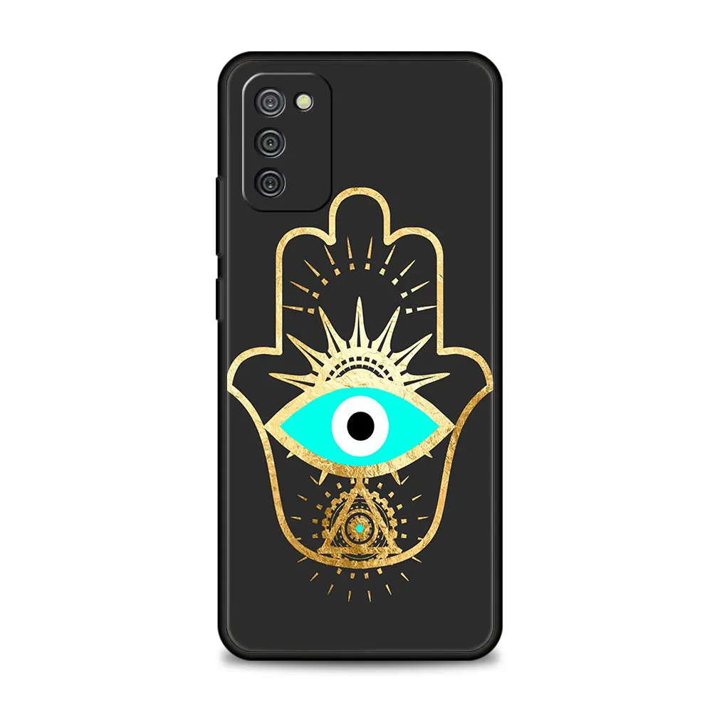 Blue Nazar Boncuğu Evil Eye Case For Samsung Galaxy A12 A52 A51 A13 A32 A21s A71 A31 A02s A30s A53 A72 A11 A73 Celular Funda