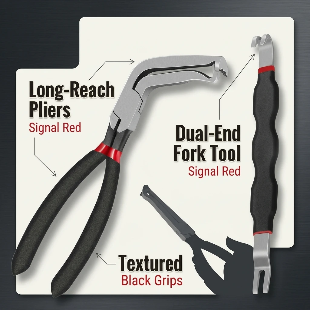 Cars Electrical Disconnect Pliers Fuel Line Wire Removal Plier Oil Pipe Separate Plier for Motorcycle Automotive Repair Tools