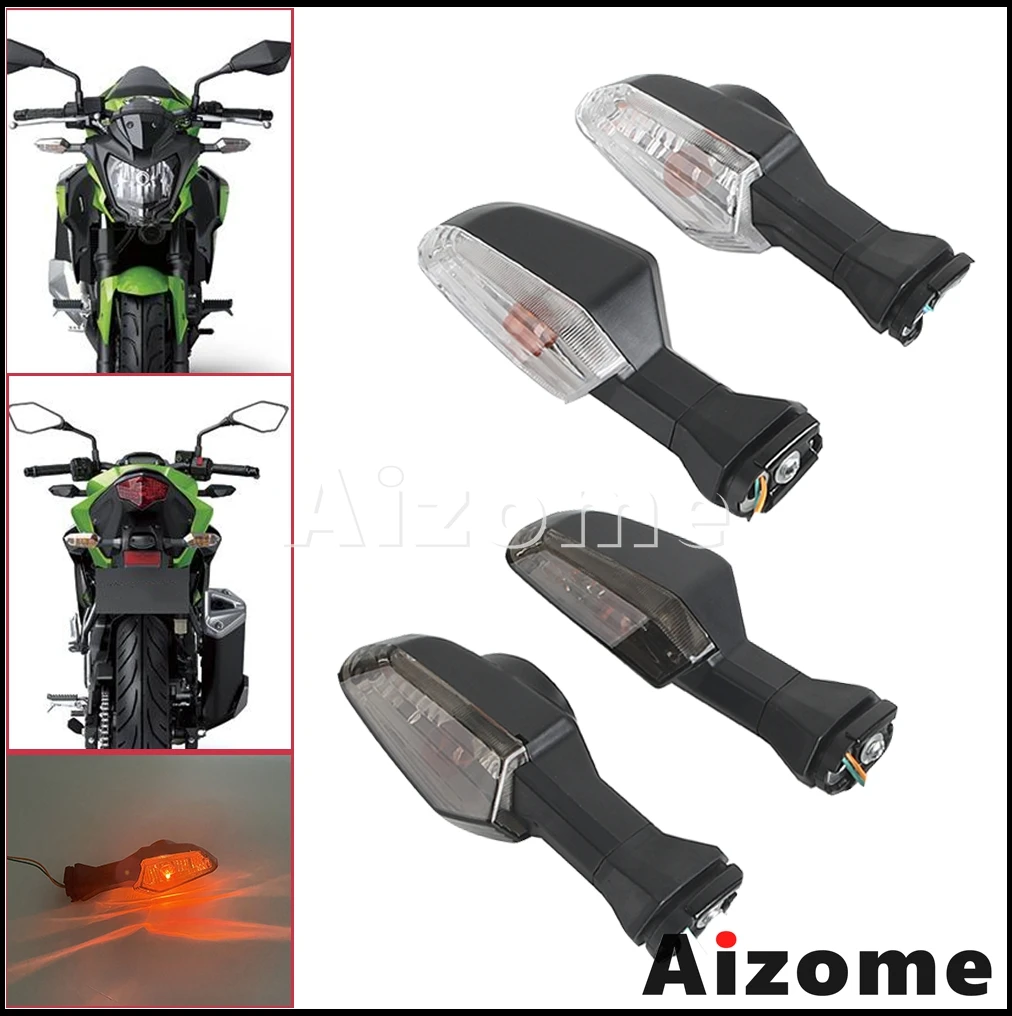 Motorcycle Front Rear Turn Signals Lamp Indicators Light For Kawasaki NINJA 300 650 1000 ER-6N ER-6F ZX-6R KLE Versys 1000 650