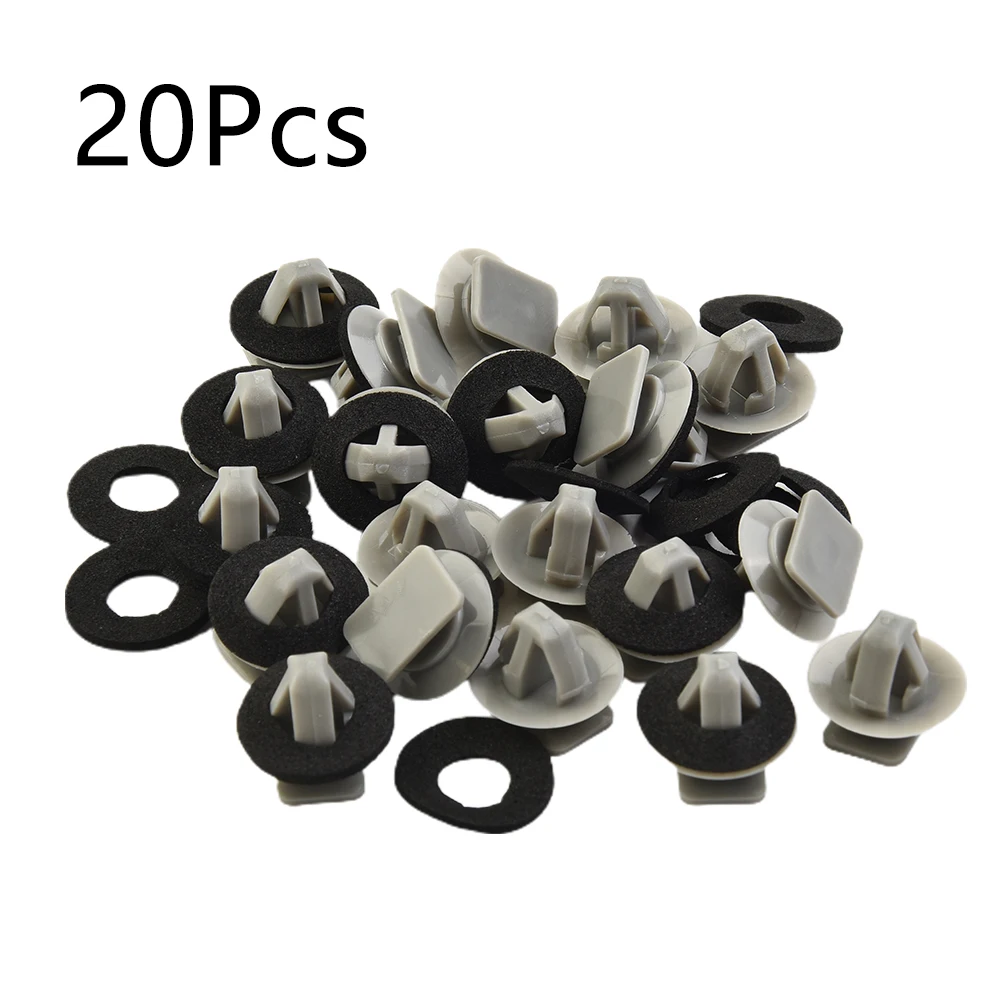 

20pcs For Mazda CX-5 2013-2016 Left Or Right Front Door Lower Molding Clip KD5351SJ3A Gray Nylon Door Lower Part Molding Clip