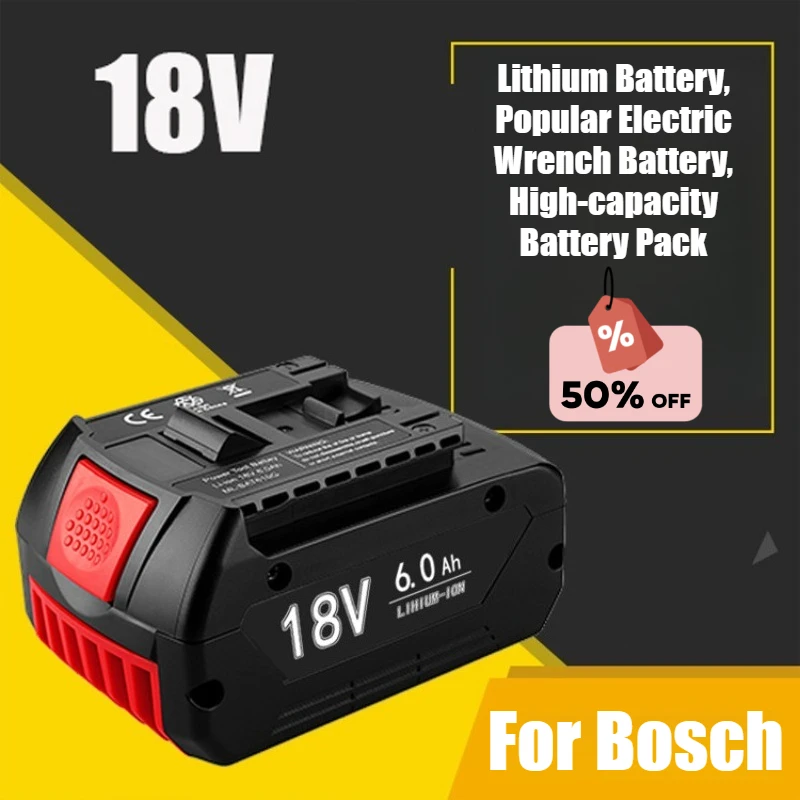 

For Bosch Lithium Battery, Popular Electric Wrench Battery, High-capacity Battery Pack
