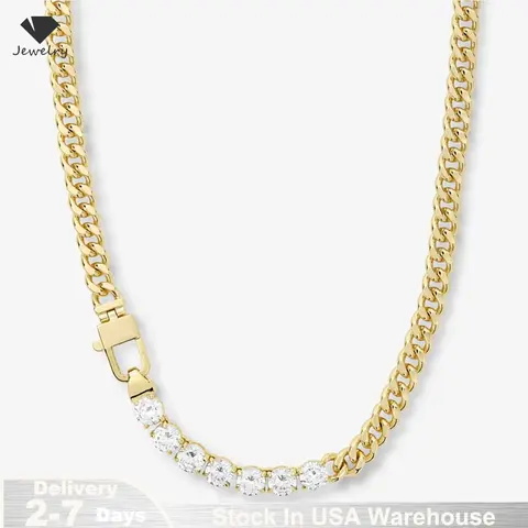 Dainty Gold Necklace for Women 14k Gold Plated Necklaces Moissanite Chain Choker Necklace Stack Gold Jewelry for Women Birthday 12 best sales remap gold - №12