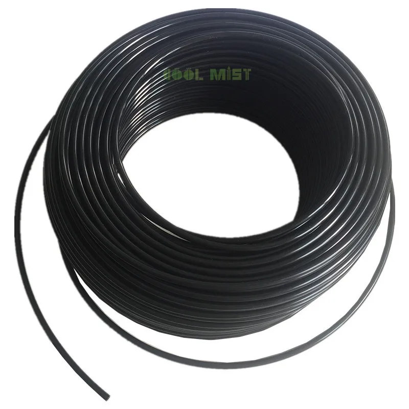 A83 Tubing 100M/roll 1/4\'\' black white 6.35mm PE tube PVC hose food graden material patio misting kits irrigation cooling system