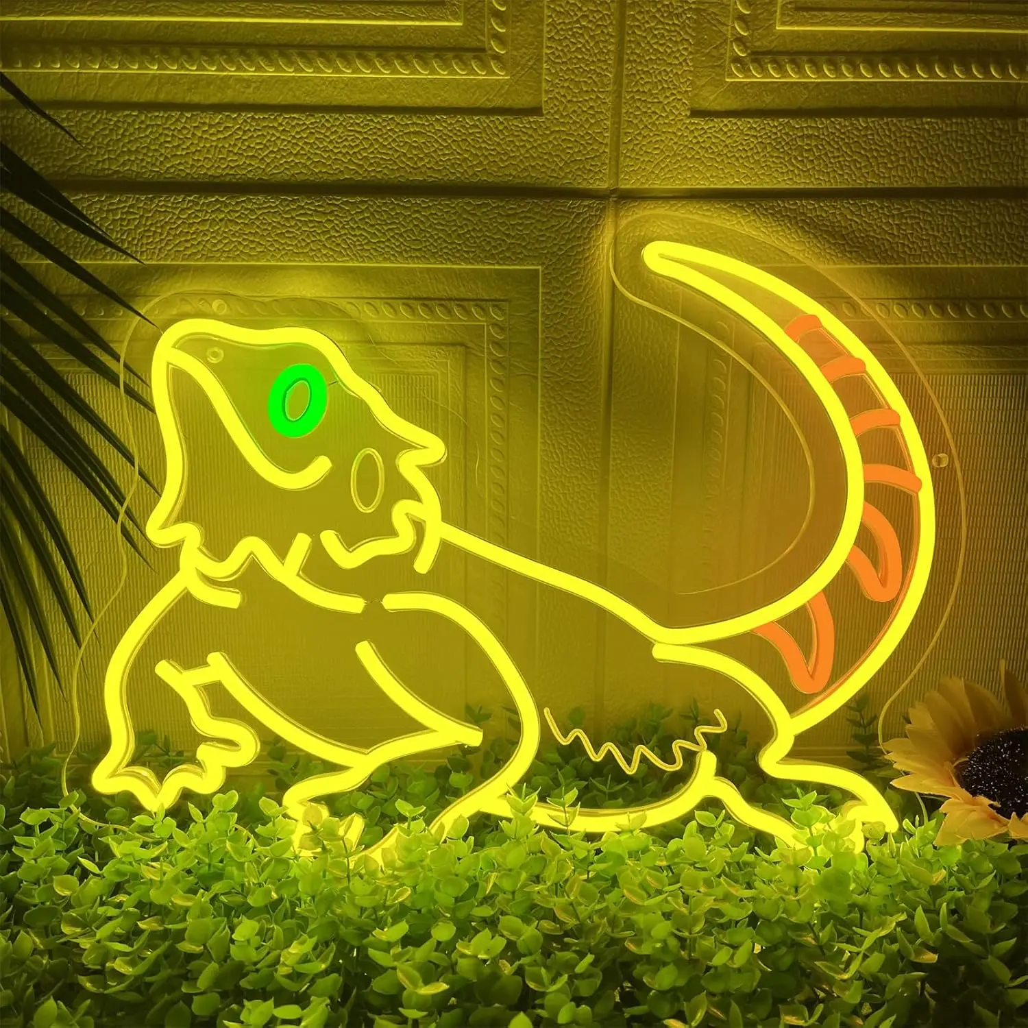 

Bearded Dragon Neon Sign 5V USB Dimmable LED Neon Light for Birthday Party Presents Bedroom Living Room Home Decoration Gift