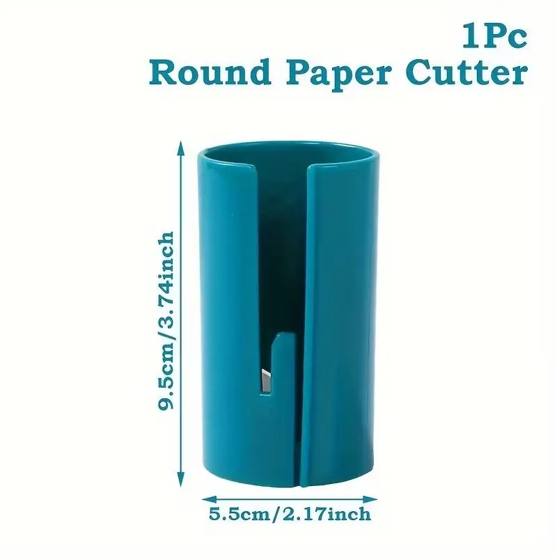 2pcs Christmas Paper Cutter: Manual Plastic Wrap Tool for Gift Wrapping, No Battery Needed. view 4