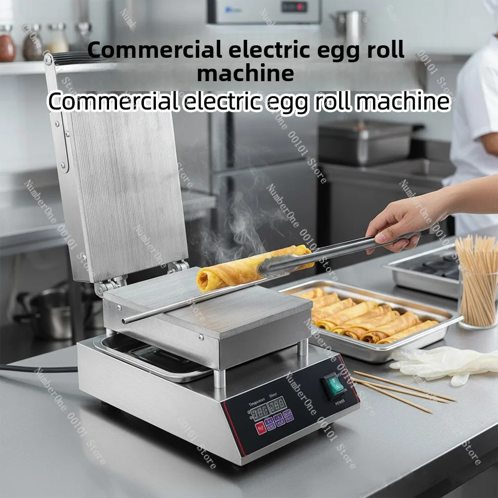 Commercial Egg Roll Maker Machine, Electric Digital Display Model for Street Food Business Opportunity