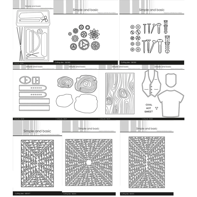 Plantilla de corte de datos de Metal de anillo anual, plantilla de tarjeta de álbum de recortes esencial para manualidades de tarjetas hechas a mano