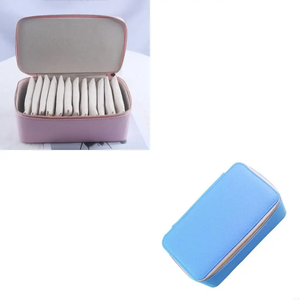 

Leather Jewelry Case Earrings Organizers Leather Jewelry Box Jewelry Storage Box