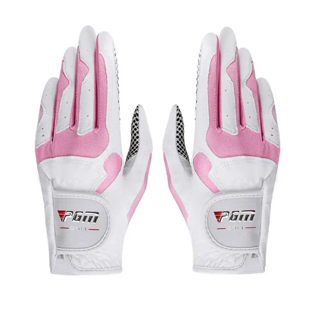 

1 Pair pgm Golf Gloves with Fastener Tape High Elastic Breathable Women's Golf Gloves High Quality Golf Accessories