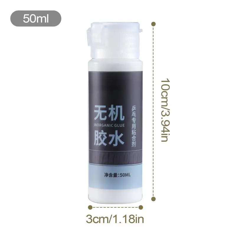 휴대용 탁구 패들 접착제, 전문가용 수용성 고무 접착제, 강력한 접착력, 50ml