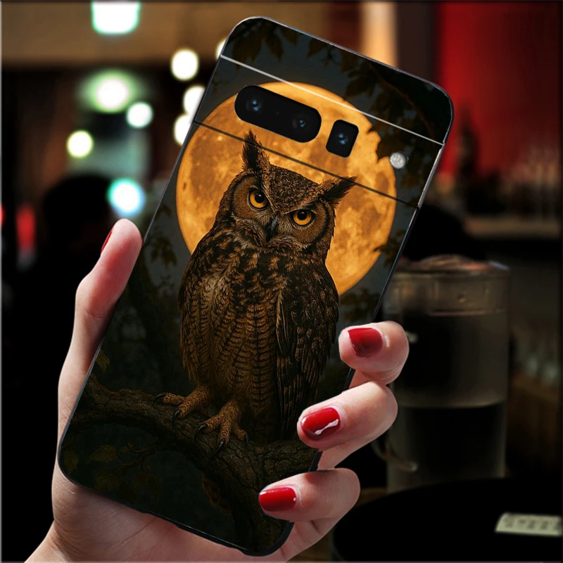 

Phone Case For Google Pixel 10 9 Pro XL 9A 8 7 6 Pro Pixel 8A 7A 6A Pixel 8 7 6 5 Owls Animal