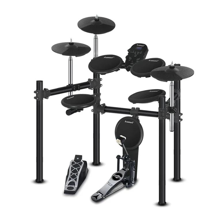 

electric drum set entry level for beginner 5 drums 3 cymabls
