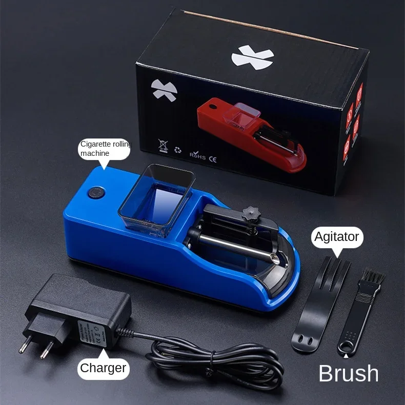 cigarette stuffing 8mm 6.5mm Electric Easy Automatic Cigarette Rolling Machine Plug Tobacco  Winding Roller Stuffing Wrapping Maker DIY Smoking Tool