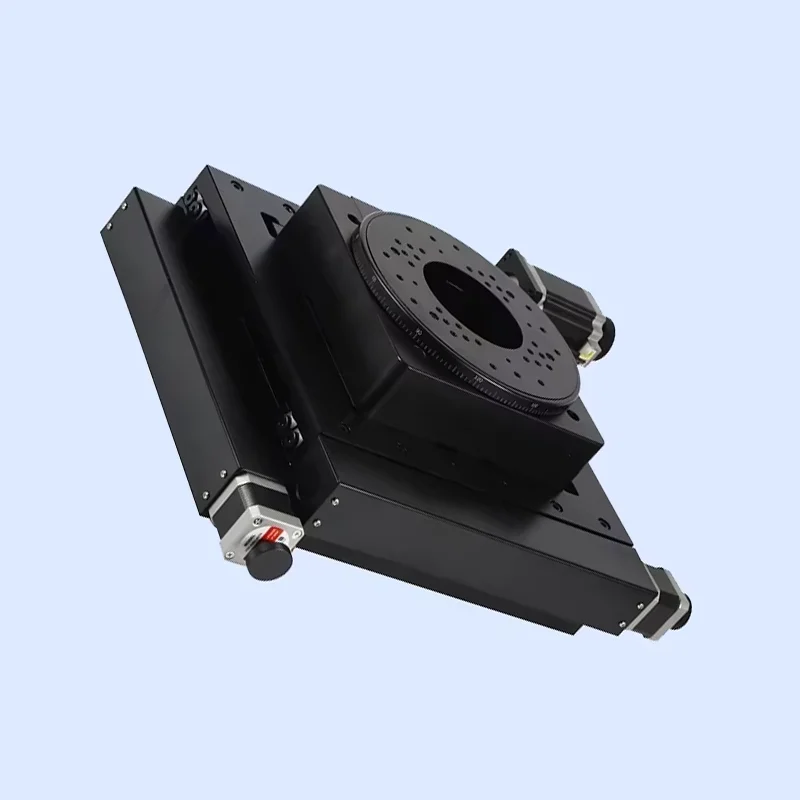 XYR left and right adjustment table, rotating table + angle table, electrically combined table
