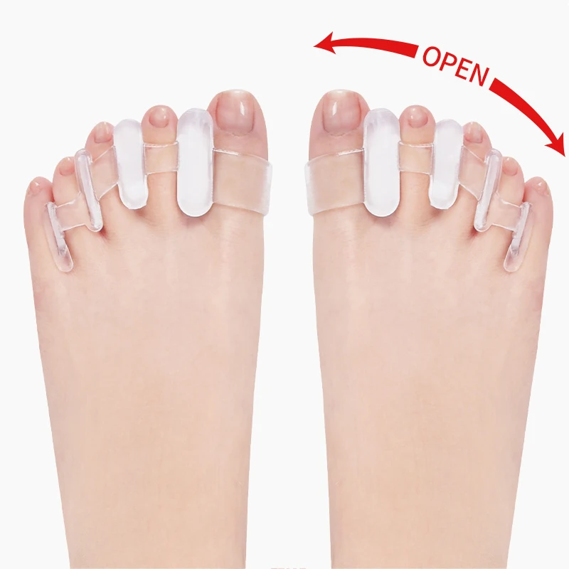 Silicone Toes Separator Bunion Bone Ectropion Adjuster Toes Outer Appliance Foot Care Tools Hallux Valgus Corrector