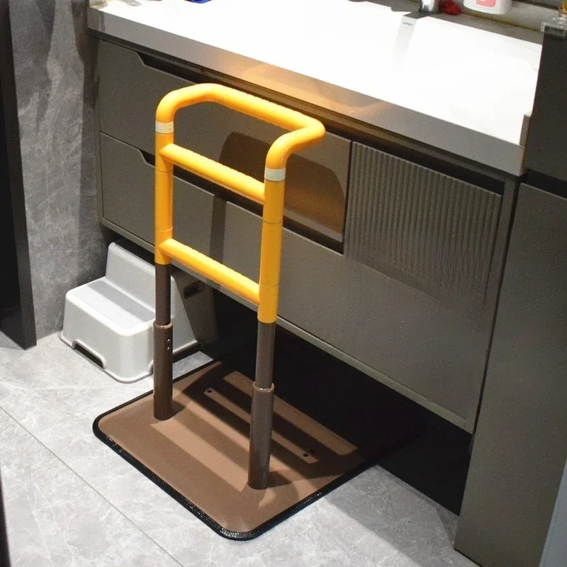 

Elderly bedside armrest free punching movable disabled bed guardrail get up relay frame booster