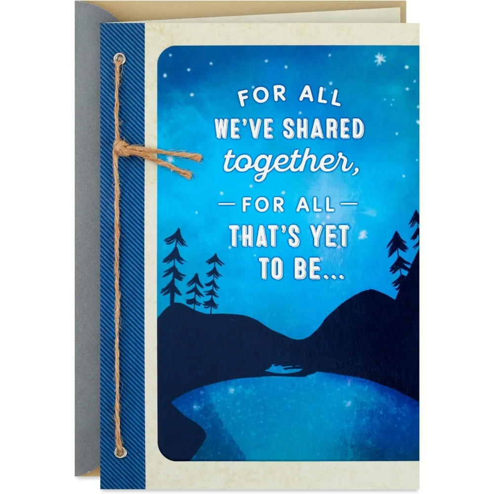 

Hallmark Romantic Valentine's Day Card (You Mean the World to Me) for Anniversary, Love, Romantic Birthday, Sweetest Day