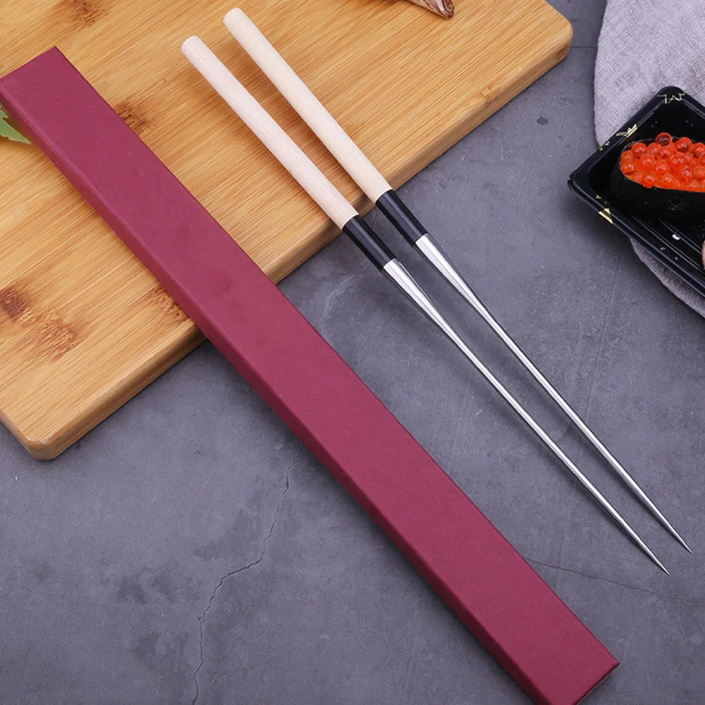 Sashimi Chopsticks Japanese Dishwasher Safe Silverware Stainless Steel House Japanese-Style Tableware Manual Long Handle Travel