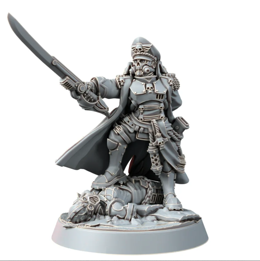 IMPERIAL IRON COMMISSAR, Space Warrior, Wargame Miniatures, Figure, Terrain, Bases, RPG, TRPG, Pathfinder, Infinity, Gamemat