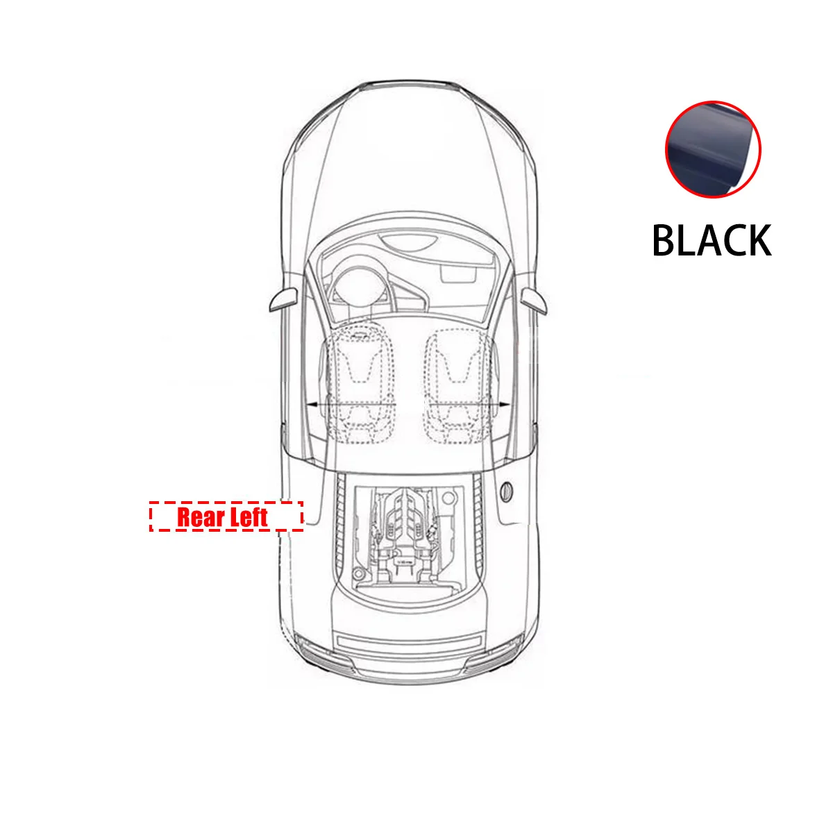 Black- Rear Left