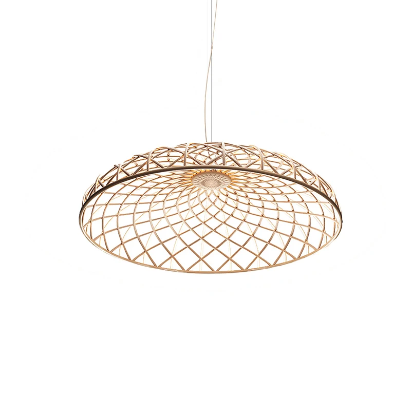 Italian Modern Braided Rope Ceiling Chandelier Creative Hanging Lamps above Dining Table Living Room Decor Light Fixture