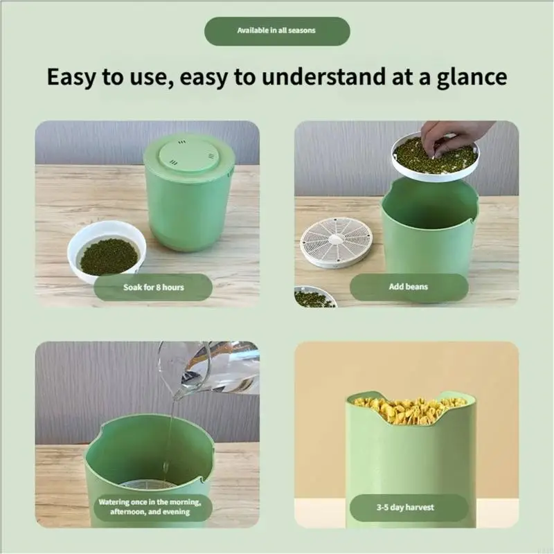 User Friendly Home Automatic Bean Sprout Maker Healthy Meal Preparation Device 
