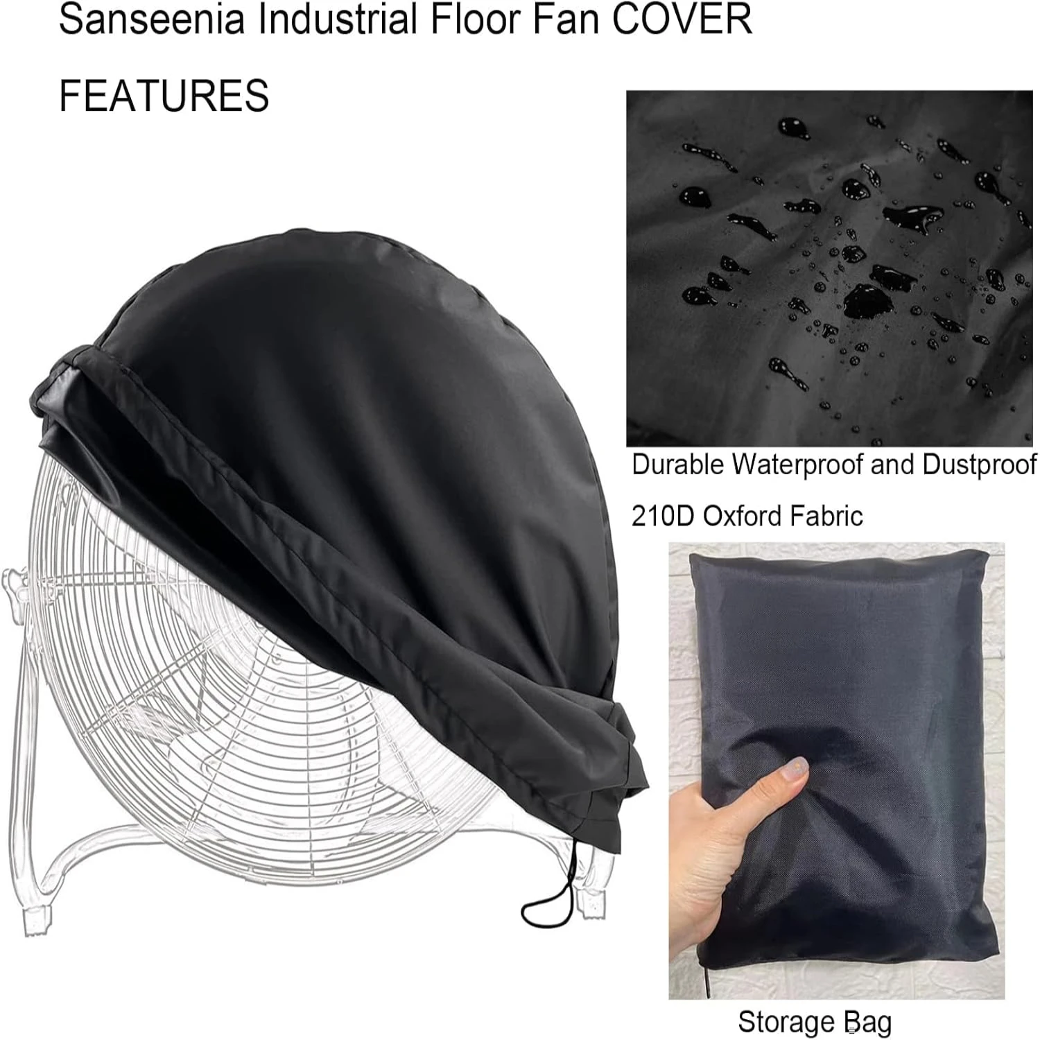 ฝาครอบพัดลมตั้งพื้นอุตสาหกรรม, ฝาครอบพัดลมกันน้ําและกันฝุ่นเหมาะสําหรับร้านอุตสาหกรรมความเร็วสูง 18 "20" และพัดลมตั้งพื้นส่วนใหญ่