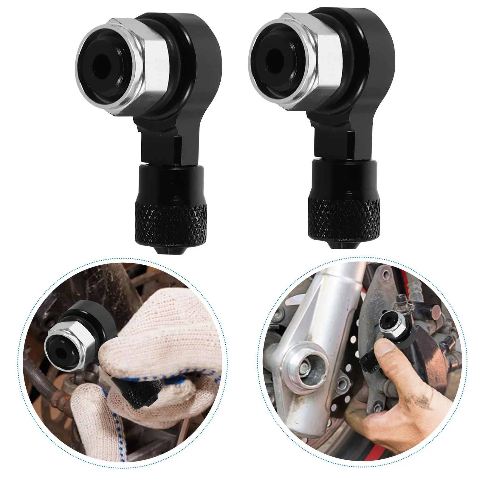 

1 пара алюминиевых бескамерных воздушных клапанов для мотоциклов: прочные, герметичные, стильные, улучшенные детали для модификации мотоциклов