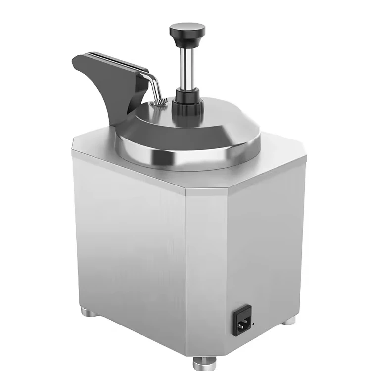 

Factory Sale Buffet Commercial Use Stainless Steel Cheese Chocolate Warmer Pump Dispenser For Churros Crepe Food