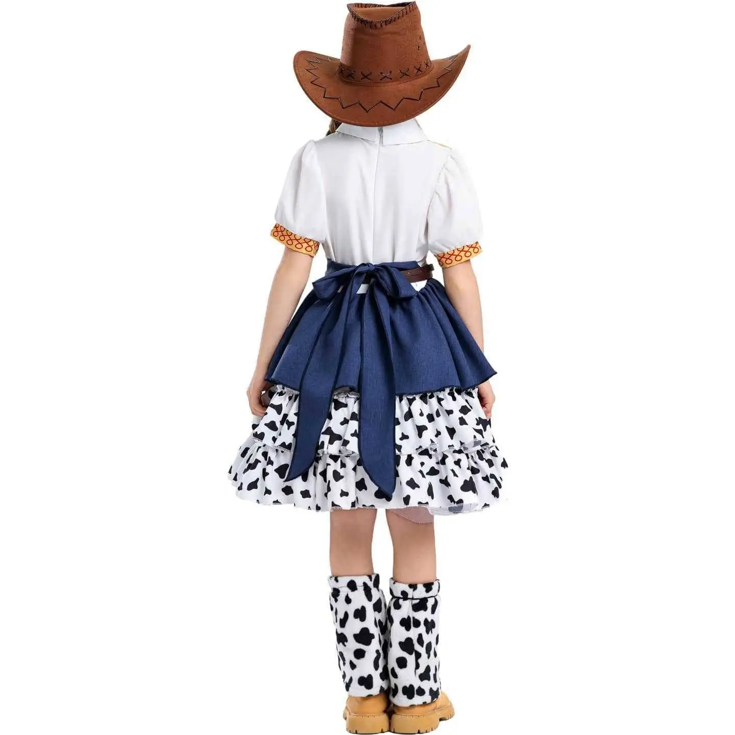 Princ Dr loween Jie Toy S Costume da spettacolo Ragazze Gonna da cowboy Abbigliamento tradizionale cinese da palcoscenico Y8792
