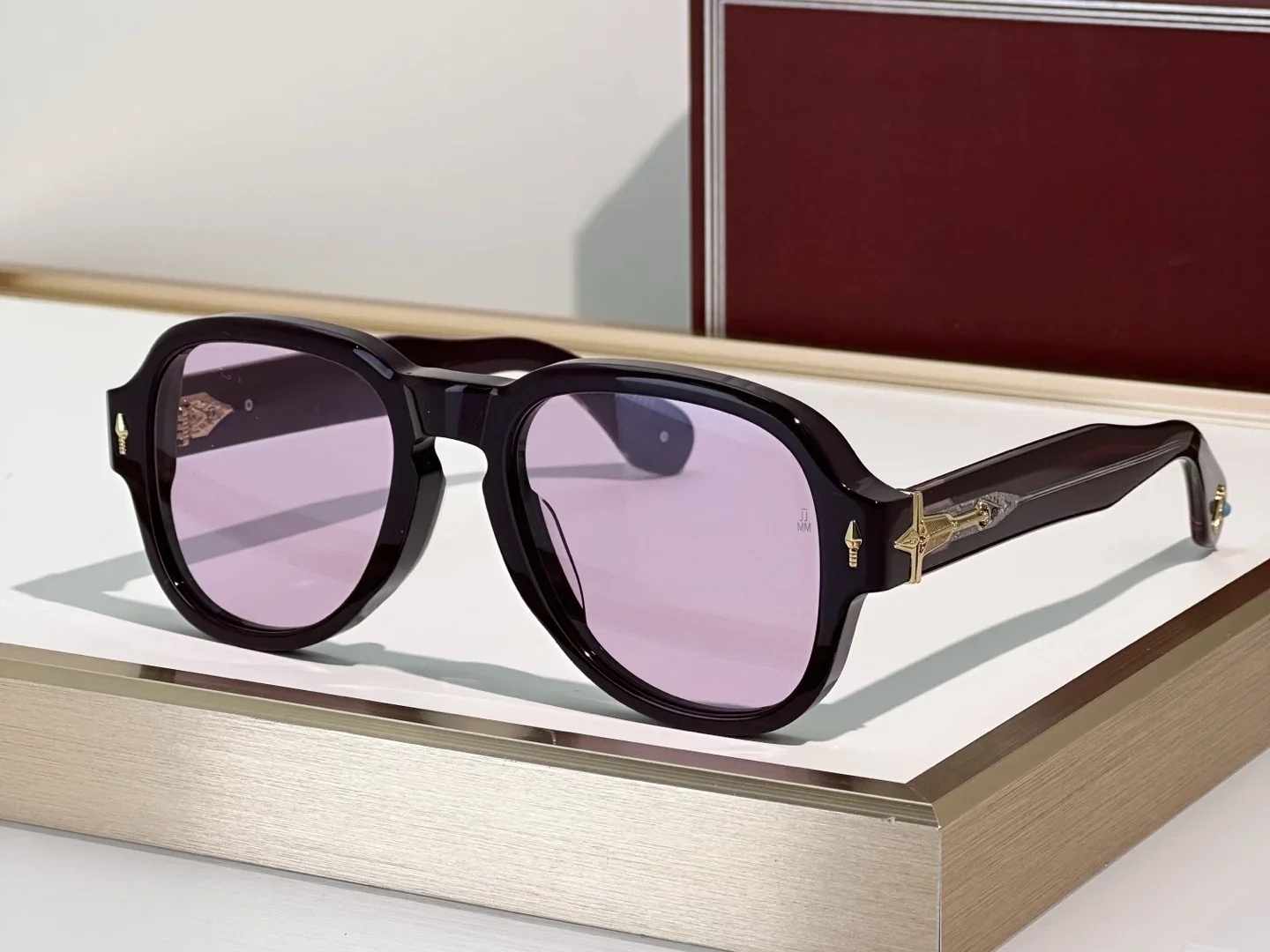 REDCLOUD メンズ＆レディース向け高級サングラス サイズ52-21 スタイルUV400 レトロファッション 特殊デザイン サングラス 箱付き