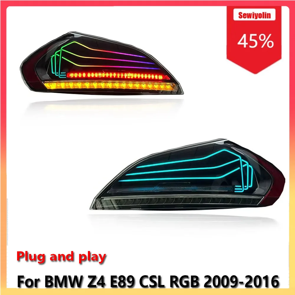 

Car LED Tail Light Parts For BMW Z4 E89 CSL RGB 2009-2016 Auto Fog DRL Brake Turn Signal Lamp Plug And Play