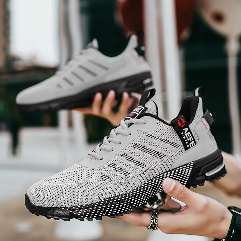 YRZL Herrenschuhe, leichte Laufschuhe, neue atmungsaktive Outdoor-Sportschuhe, bequeme Athletic-Training-Sneaker für Herren