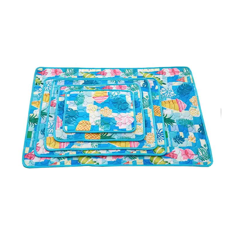 

Washable Pet Cool Pad Mat Square Dog Paw Comfortable Cat Cool Sleeping Mat Cat Nest Pet Summer Printed Ice Pad Pet Supplies