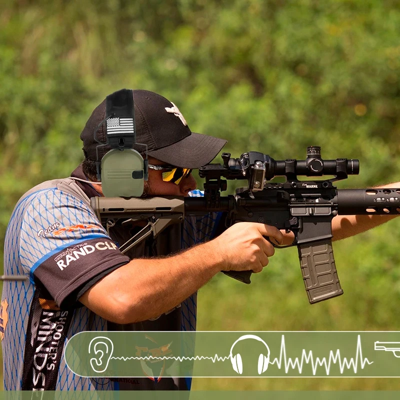 جديد التكتيكية الإلكترونية اطلاق النار سماعات الأذن المضادة للضوضاء تضخيم الصوت حماية السمع سماعة طوي رائجة البيع