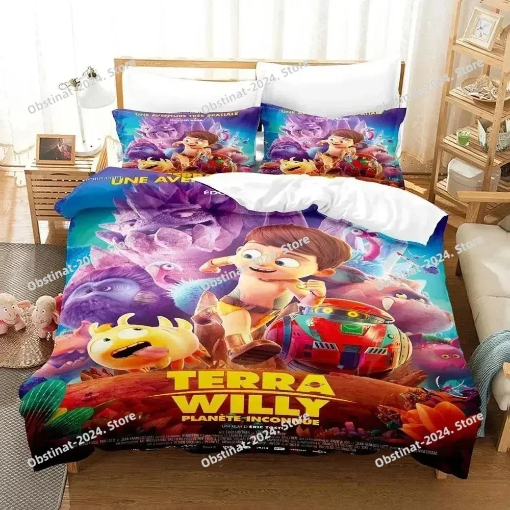 New Terra Willy Bedding Set Single Twin Full Queen King Size Bed Set Adult Kid Bedroom Duvet cover Sets 3D Anime Bed Sheet Set