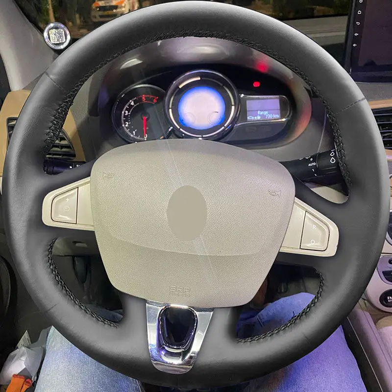 

Для Renault Megane 3 2008-2016 Fluence (ZE) Scenic 3 Kangoo 2 Samsung SM3 чехол на руль из микрофибры, кожаные аксессуары