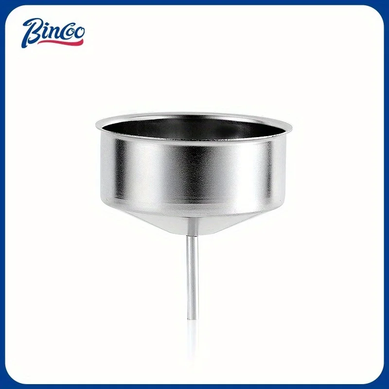 Bincoo Moka Pot Funnel Replacement Parts, Stainless Steel Powder Bowl, All-steel Moka Pot Accessories, Dual-valve Triple-valve