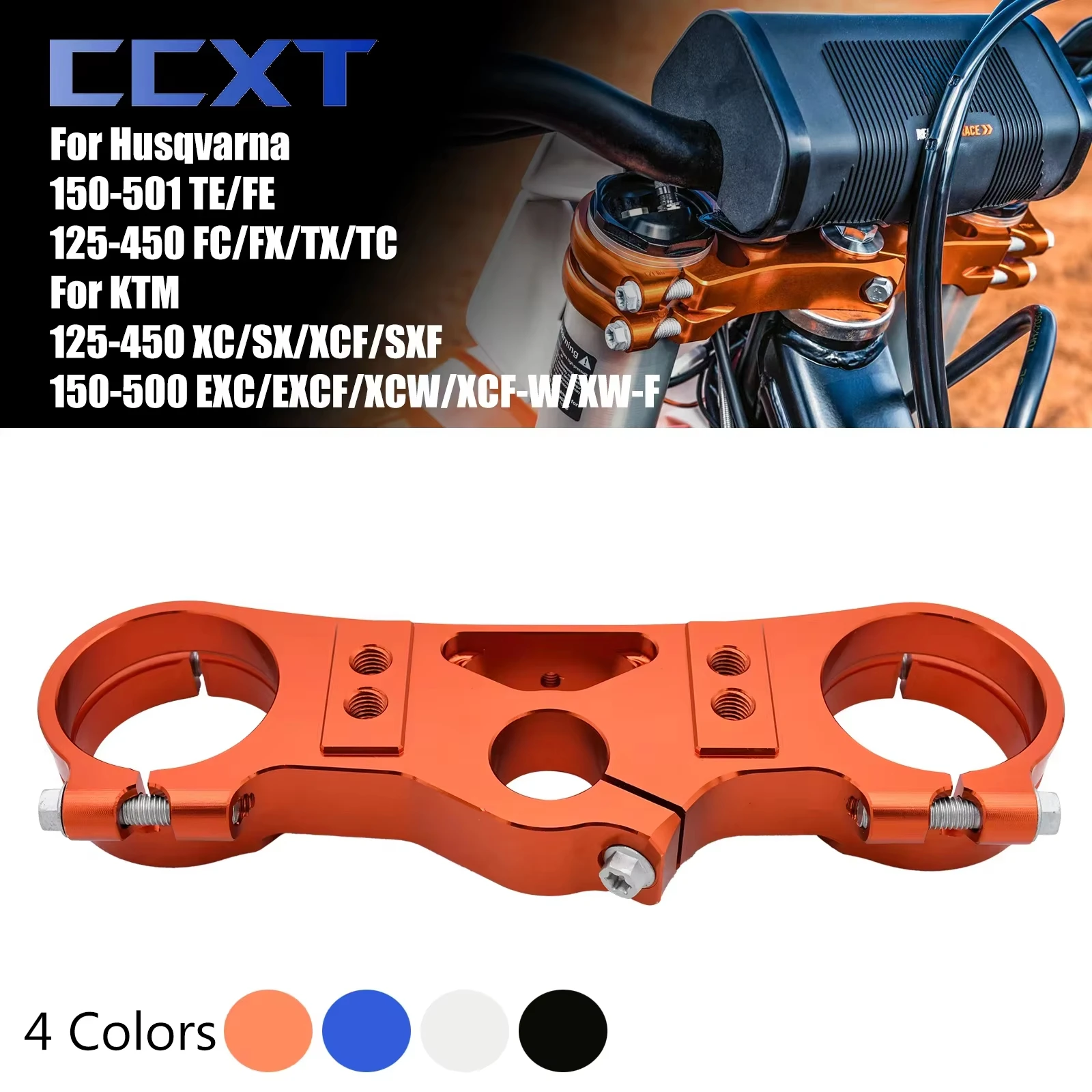 

Передняя вилка для мотокросса, 54 мм, тройные зажимы для деревьев, 28 мм, крепление рулевого штока для XC SX KTM XCF SXF EXCF XCW XCFW EXC 2017-2023