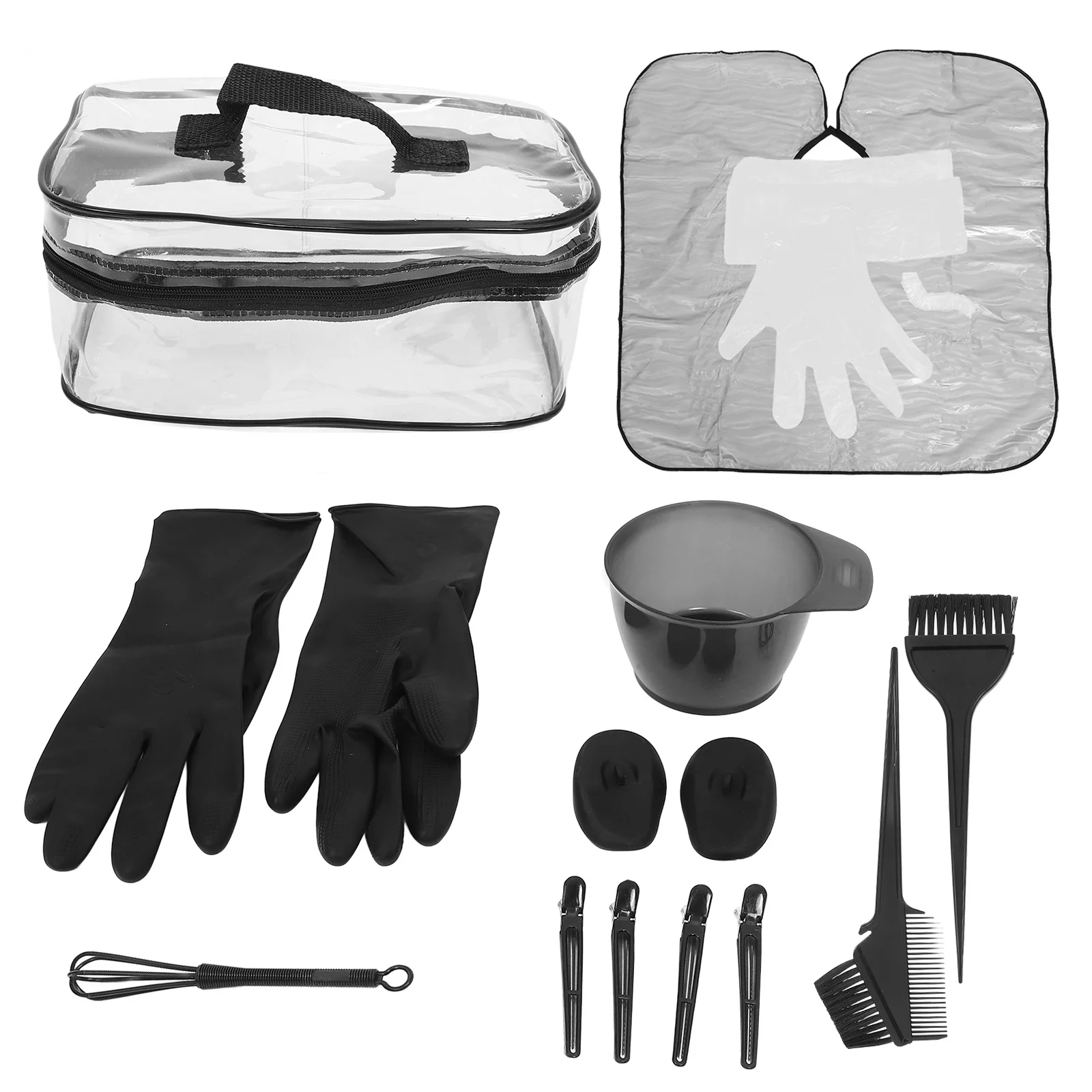 

1Set Hair Color Brush and Bowl Set Dyeing Kit for Salon Home Use Practical for Long Short Curly Straight Hair Dye Brush