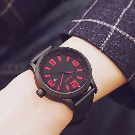OCHSTIN Single-Calendar Quartz Movement Watches Man Leather Strap Wristwatch Men's Waterproof Minimalist Fashion Luxury Clock