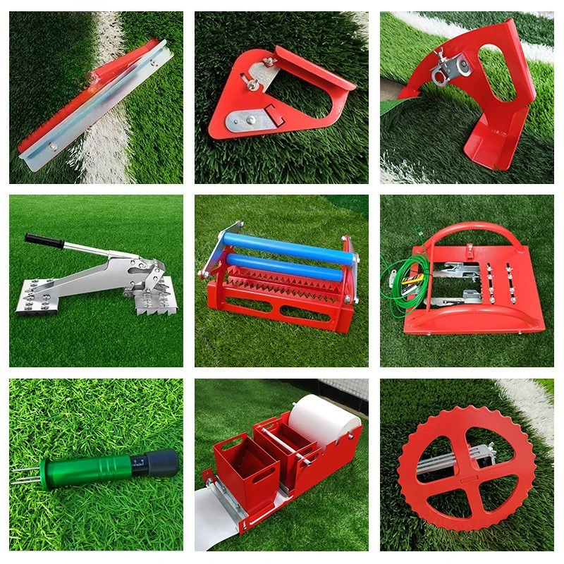 Synthetic Grass Turf Construction Line Cutter Artificial Turf Puller Professional Turf Gripper for Sports Court Installation