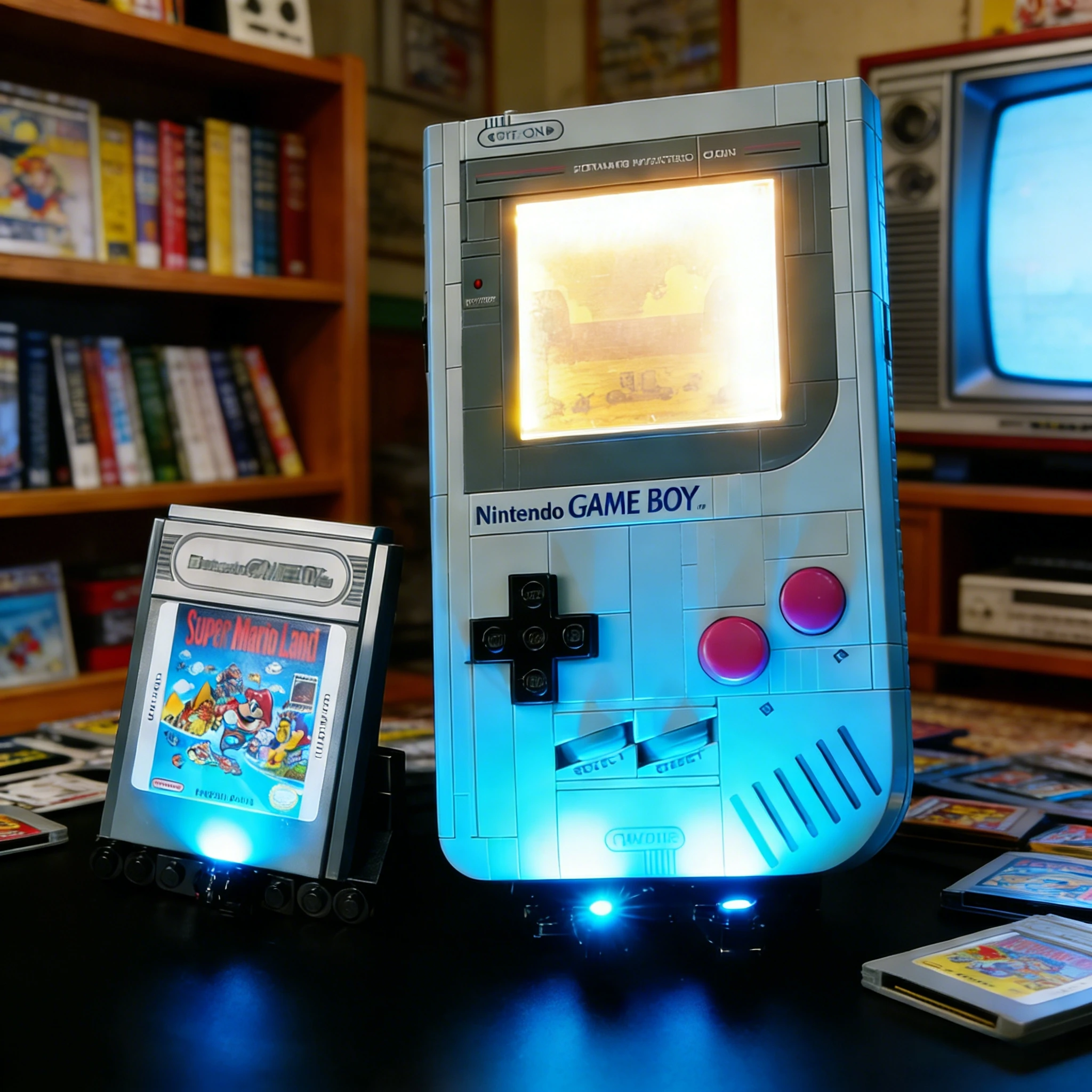 Iluminação LED para LEGO 72046 Game Boy, lâmpada decorativa DIY, não inclui conjunto de blocos de construção Lego ﻿