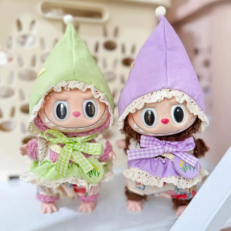 17cm Cute Witch Baby Clothes Accessories For Korea Kpop Exo Labubu Idol Dolls Clothing 2 Colors Doll Clothes Girl Gifts