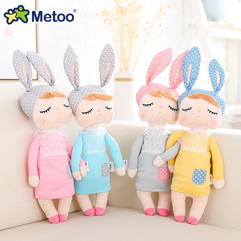 Metoo Angela Doll Plush Toys Flower Princess Mermaid Fox Long-eared Rabbit Princess Baby Kids Appease Sleeping Toy