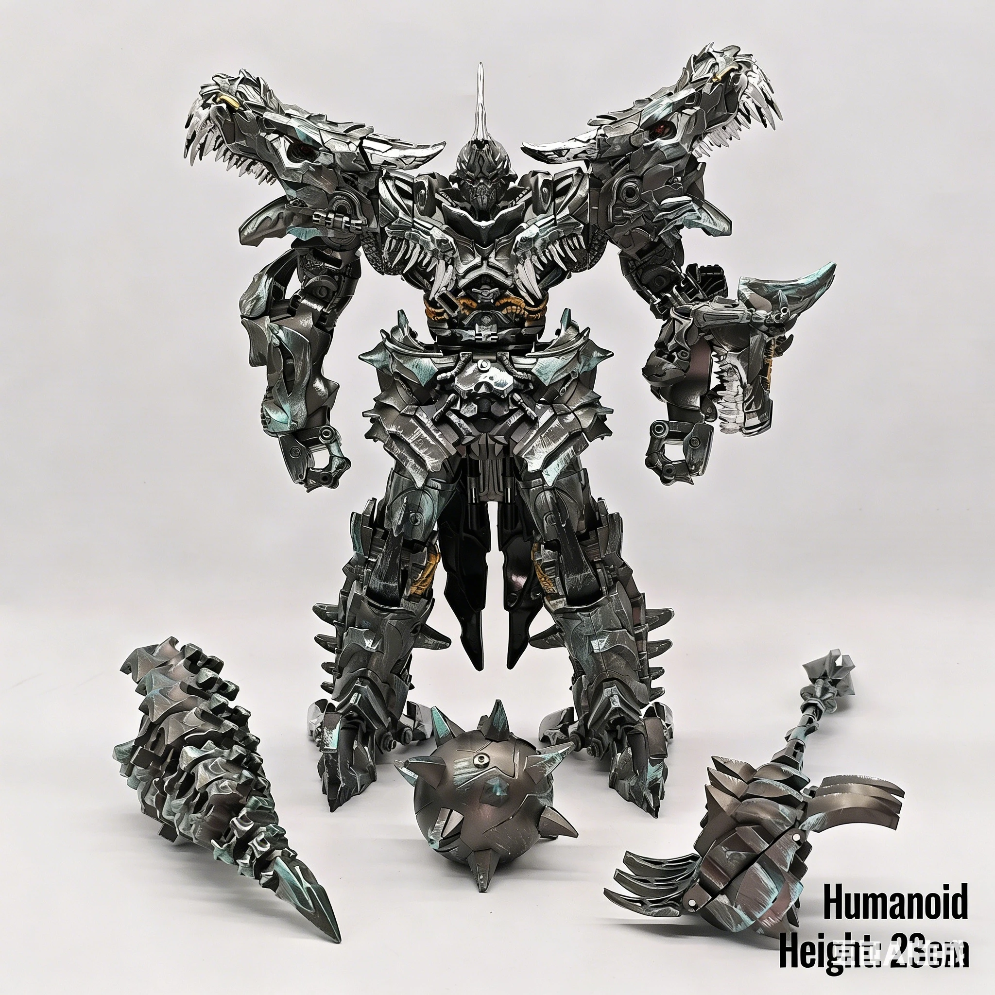 

BAIWEI TW1034 Steel Cable Dragon Model Transformation Tyrannosaurus rex Action Figure with Weapons Accessories Collectible Toy