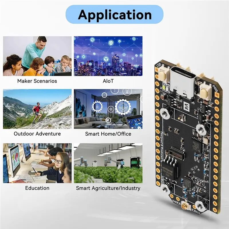 New Tech Solar Powered Meshtastic Lora 32 V4 Development Board GPS ESP32 SX1262 Wifi Lora BLE Low Power Mesh Network