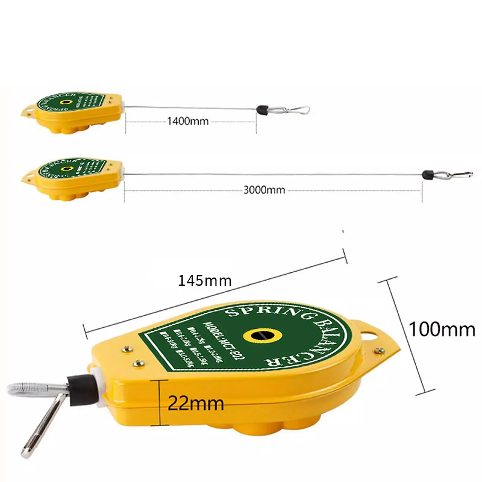Professional Adjustable Spring Balancer Durable Retractable Tool Holder Hanging Support for Assembly Line Fixture Tasks
